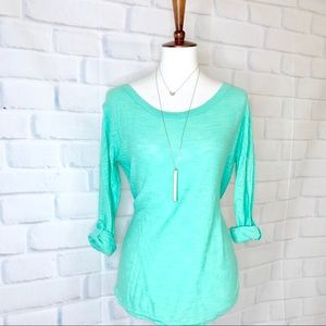 E X P R E S S : Roll Sleeve Raglan Sweater